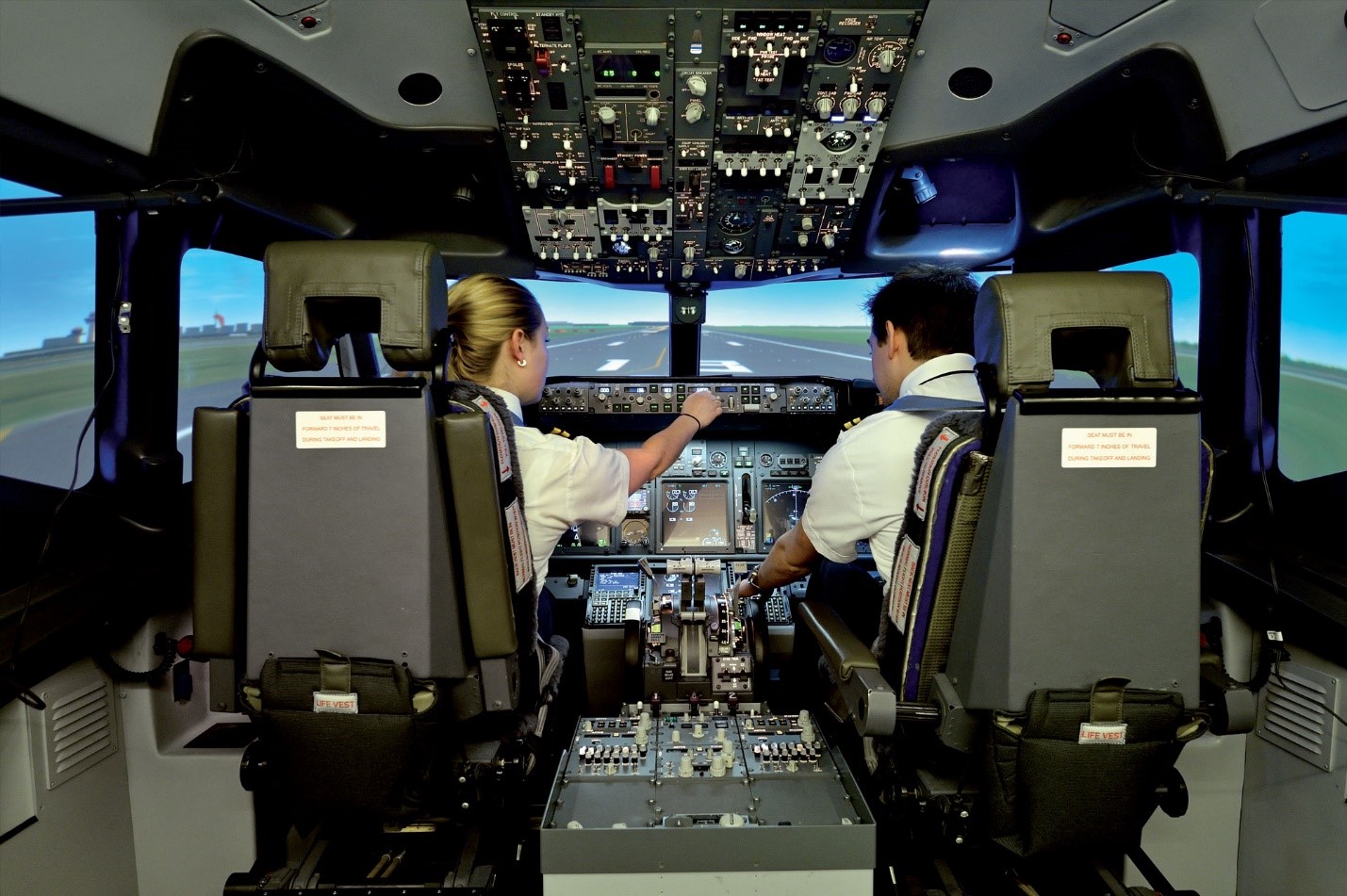 MPS uses the shell, seats, tactile interfaces and more, creating aircraft-specific flight decks, and therefore going way above and beyond this qualification level requirement